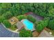 Community pool, tennis courts, playground, and parking at 4740 Eagles Ridge Loop, Stonecrest, GA 30038