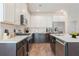 Modern kitchen with stainless steel appliances and an island at 71 Colonial Terrace, Villa Rica, GA 30180