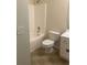 Clean bathroom with bathtub, toilet and vanity at 539 Greyhawk Way, Fairburn, GA 30213