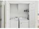 Laundry closet with washer and dryer at 2179 Mainsail Dr, Marietta, GA 30062