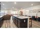 Spacious kitchen with island and stainless steel appliances at 3580 Townley Ln, Cumming, GA 30040