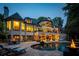 Stunning backyard oasis with pool, fire pit, and patio at 6092 Carlisle Ln, Alpharetta, GA 30022