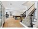 View of basement stairs leading to a game room at 6092 Carlisle Ln, Alpharetta, GA 30022