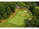 Golf course putting green with players and golf carts visible at 6092 Carlisle Ln, Alpharetta, GA 30022