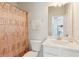 Bathroom with shower/tub combo and vanity at 3564 Nathan Farm Ln, Buford, GA 30519