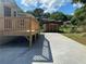 Newly poured concrete patio and backyard at 723 Casplan Sw St, Atlanta, GA 30310