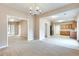 Spacious dining room offering views of the living room and kitchen at 3402 Newtons Crest Cir, Snellville, GA 30078