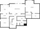 Lower level floorplan featuring a recreation room, bedroom, sauna, bathroom, and laundry at 3714 Thunder Ne Way, Marietta, GA 30066