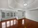 Large main bedroom with hardwood floors and vaulted ceiling at 3714 Thunder Ne Way, Marietta, GA 30066