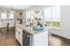 Kitchen island with granite countertops and stainless steel appliances at 741 Knox Se Dr, Atlanta, GA 30315