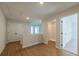 Upstairs hallway with doors to bedrooms and a walk-in closet at 147 Bluffington Way, Marietta, GA 30066