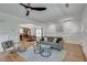 Bright living room with hardwood floors and stylish furniture at 2791 Glenvalley Dr, Decatur, GA 30032