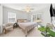 Main bedroom with sliding door to backyard and plenty of natural light at 1143 Wonder Ln, Marietta, GA 30062