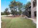 Landscaped backyard with deck and privacy at 1255 Mcminn Way, Snellville, GA 30078
