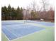 Two well-maintained tennis courts surrounded by trees at 230 Valley Xing, Canton, GA 30114