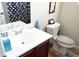 Single vanity bathroom with toilet and shower at 5626 Laurel Ridge Dr, Atlanta, GA 30344