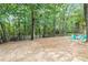 Spacious backyard with fire pit and wooded area at 4024 Dream Catcher Dr, Woodstock, GA 30189