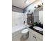 Bathroom with a bathtub, shower, and floating shelves at 970 Sidney Marcus Ne Blvd # 1316, Atlanta, GA 30324