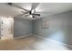 Spacious bedroom with ceiling fan and neutral wall colors at 970 Sidney Marcus Ne Blvd # 1316, Atlanta, GA 30324