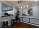 Elegant dining area with hardwood floors and kitchen view at 970 Sidney Marcus Ne Blvd # 1316, Atlanta, GA 30324