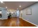 Living room with hardwood floors and modern art at 970 Sidney Marcus Ne Blvd # 1316, Atlanta, GA 30324