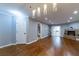 Hardwood floors, fireplace, and neutral walls in this living room at 970 Sidney Marcus Ne Blvd # 1316, Atlanta, GA 30324