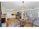 Kitchen with white cabinets and wood countertops at 3798 Valley Brook Rd, Snellville, GA 30039