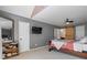 Main bedroom with sliding barn door and plenty of space at 3798 Valley Brook Rd, Snellville, GA 30039