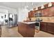 Modern kitchen with stainless steel appliances and an island at 55 Mary Jane Ln, Covington, GA 30016