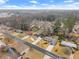 Aerial view of neighborhood and homes at 1283 Woodleigh Sw Rd, Marietta, GA 30008
