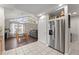 Modern kitchen with stainless steel appliances and wood cabinets at 1283 Woodleigh Sw Rd, Marietta, GA 30008