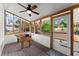 Relaxing screened porch with foosball table at 1283 Woodleigh Sw Rd, Marietta, GA 30008