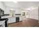 Kitchen with white cabinets, quartz countertops, and stainless steel appliances at 3333 Devaughn Ne Dr, Marietta, GA 30066