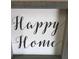 A framed sign that says Happy Home at 1800 Clairmont Lk # A420, Decatur, GA 30033