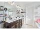 Double vanity bathroom with ample storage at 1178 Fort Marcy Park, Lawrenceville, GA 30044