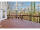 Relaxing deck overlooking private wooded backyard at 1211 Chadwick Point Dr, Lawrenceville, GA 30043