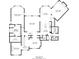 First floor plan showcasing kitchen, living room, and primary bedroom at 3215 Kylee Dawn Cir, Lawrenceville, GA 30045