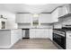 Updated kitchen featuring white shaker cabinets and granite countertops at 147 Hermer Nw Cir, Atlanta, GA 30311