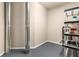 Clean, spacious basement storage area with shelving at 1850 Cotillion Dr # 1425, Dunwoody, GA 30338