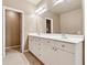 Bathroom with double vanity and plenty of storage at 2368 Harshaw Ave # 166, Lawrenceville, GA 30043
