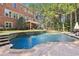 Inviting in-ground pool with stone coping and spacious patio at 3950 Stanford Dr, Cumming, GA 30041