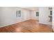 Spacious living area with hardwood floors and neutral walls at 4218 Tara Dr, Forest Park, GA 30297