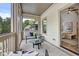 Relaxing screened porch with outdoor furniture and wooded views at 2171 James Aly, Atlanta, GA 30345