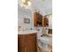 Clean bathroom with toilet, sink, and shower at , Locust Grove, GA 30248