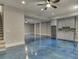 Finished basement features wet bar, stained concrete floors, and ample space at 5975 P W A Dr, Cumming, GA 30041