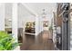 Bright entryway with hardwood floors and columns at 117 N Cove Dr, Peachtree City, GA 30269