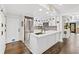 Modern kitchen with stainless steel appliances and island at 117 N Cove Dr, Peachtree City, GA 30269