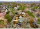 Aerial view of neighborhood and city skyline at 3027 Saint Annes Nw Ln, Atlanta, GA 30327