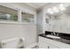 Bathroom with vanity, toilet and shower at 3027 Saint Annes Nw Ln, Atlanta, GA 30327