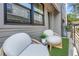 Private balcony with comfy wicker chairs and artificial turf at 1160 Ormewood Ave # 10, Atlanta, GA 30316